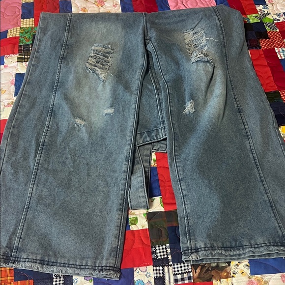 Blue Denim Overalls - Picture 2 of 4